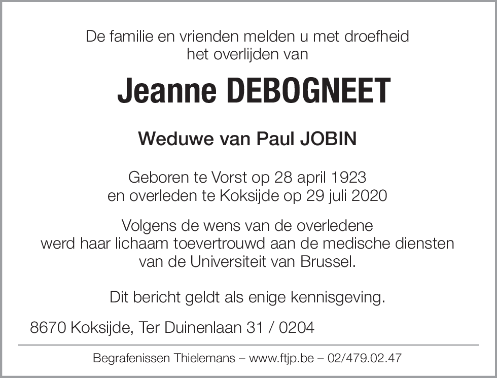Jeanne Debogneet