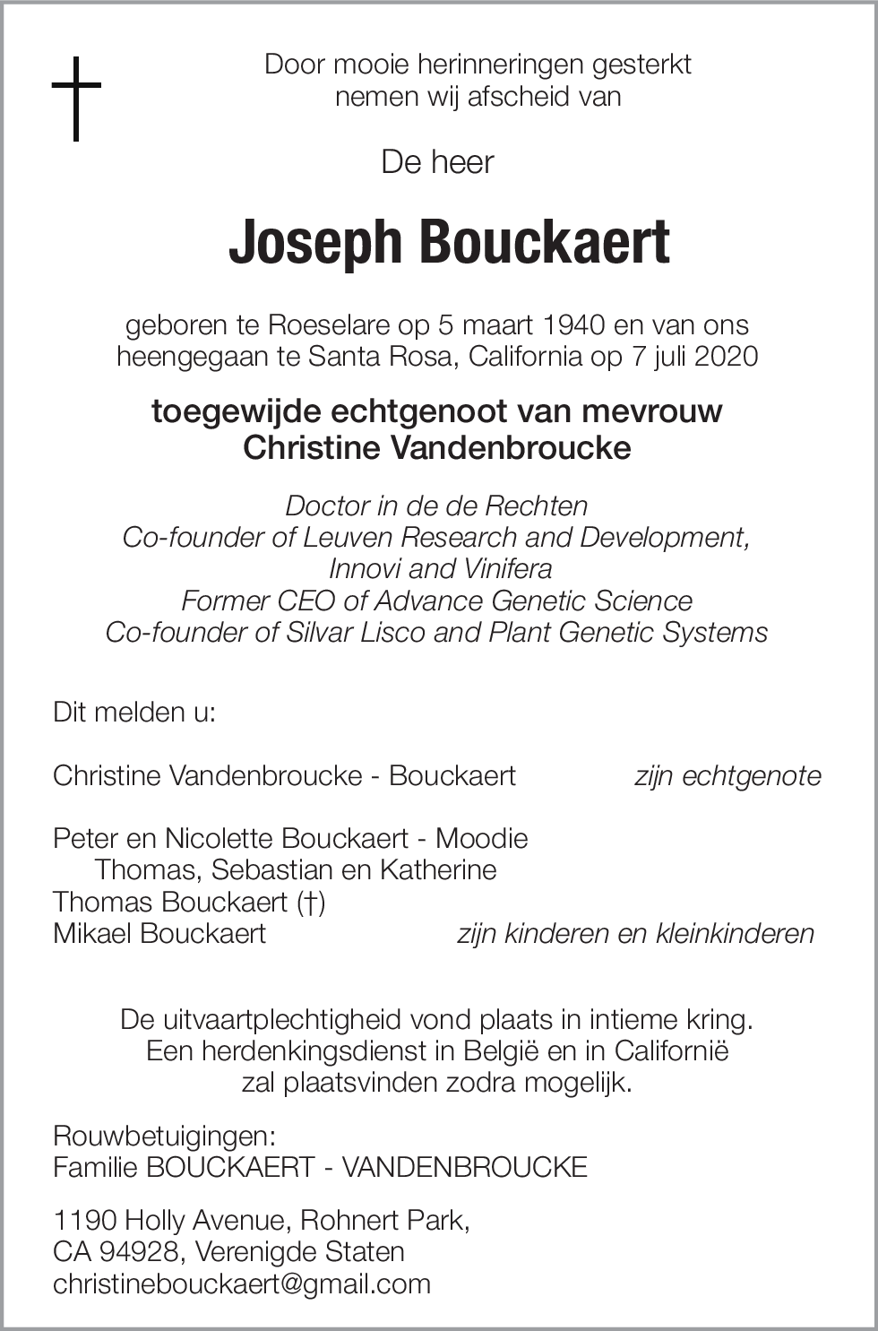 Joseph Bouckaert