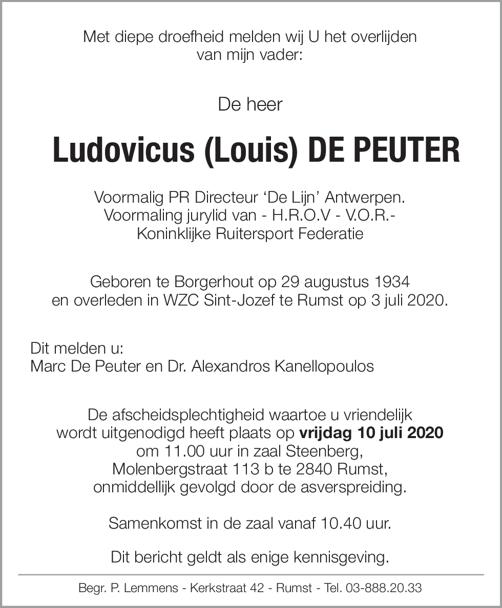 Ludovicus De Peuter