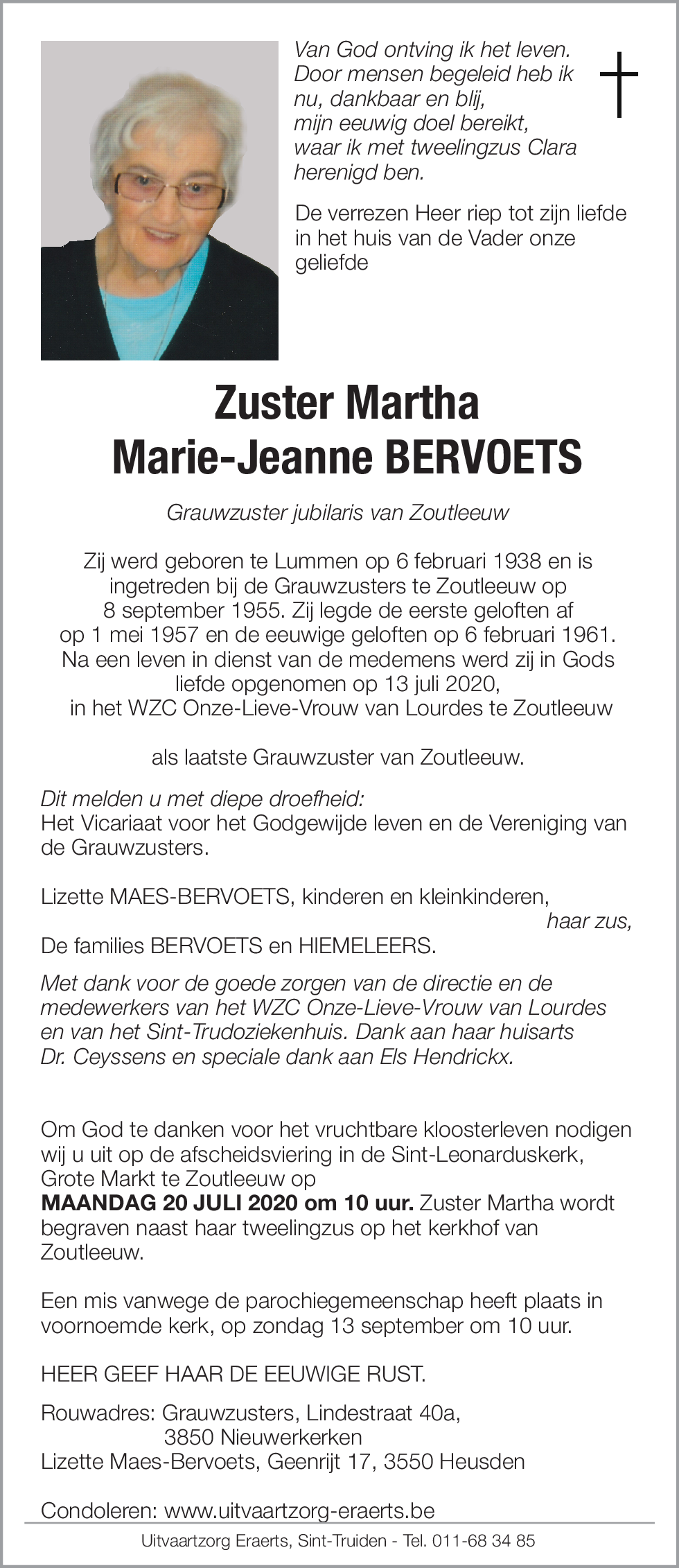 Marie-Jeanne BERVOETS
