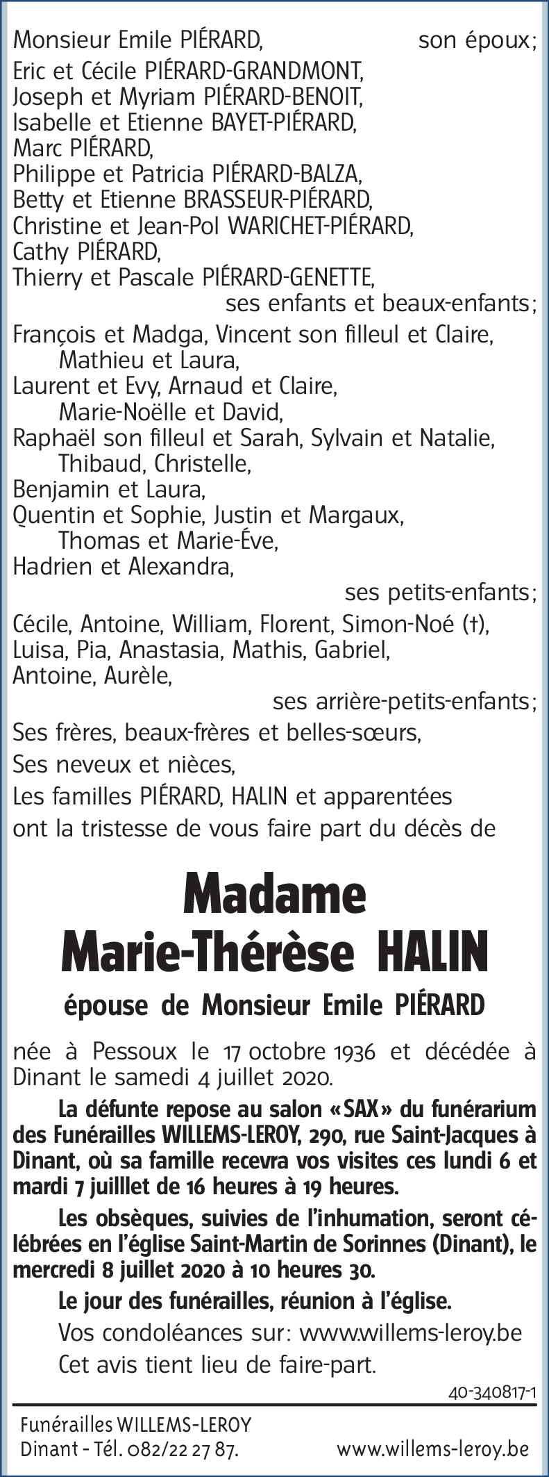 Marie-Thérèse HALIN