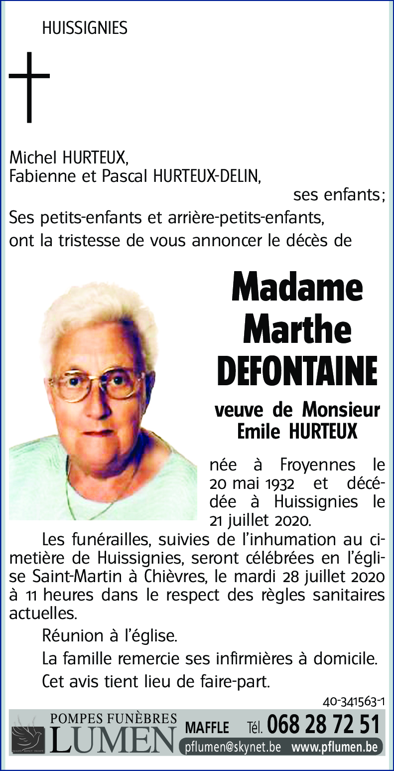 Marthe DEFONTAINE