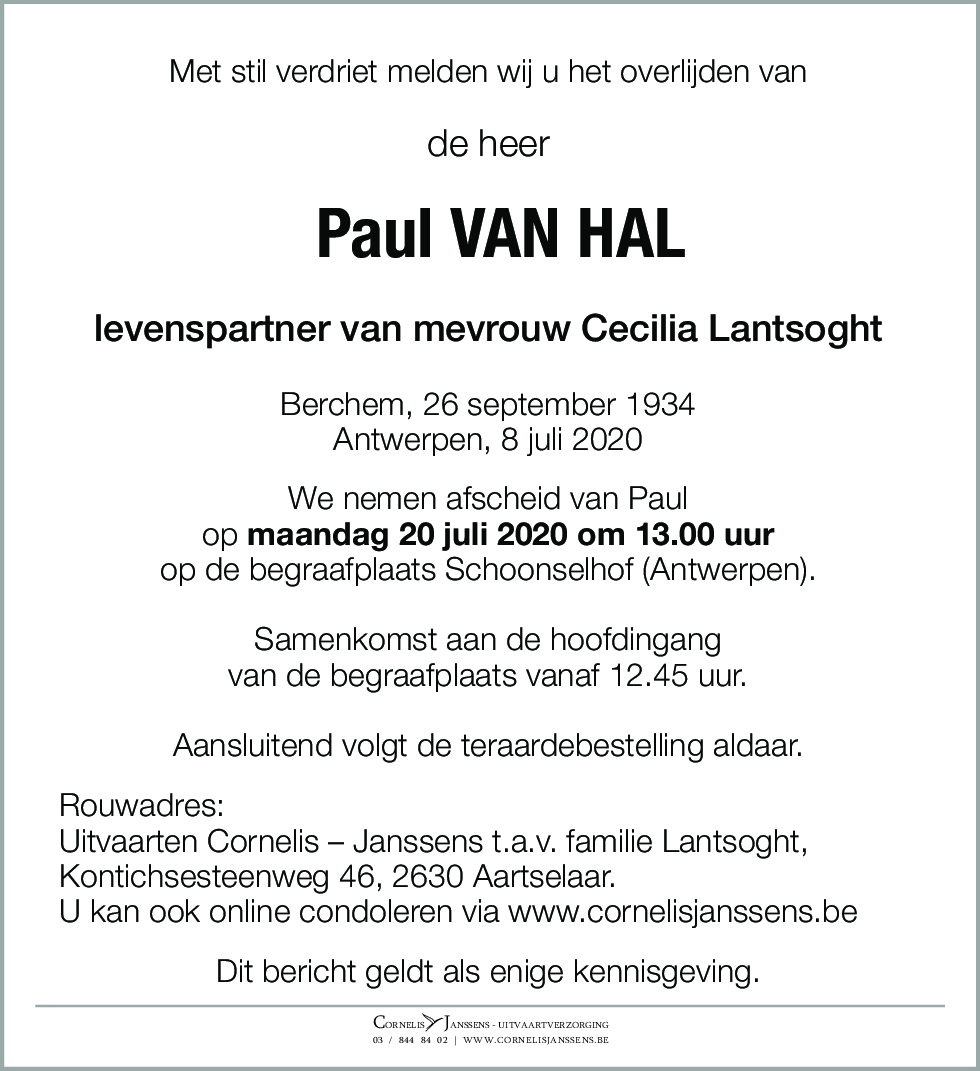 Paul Van Hal