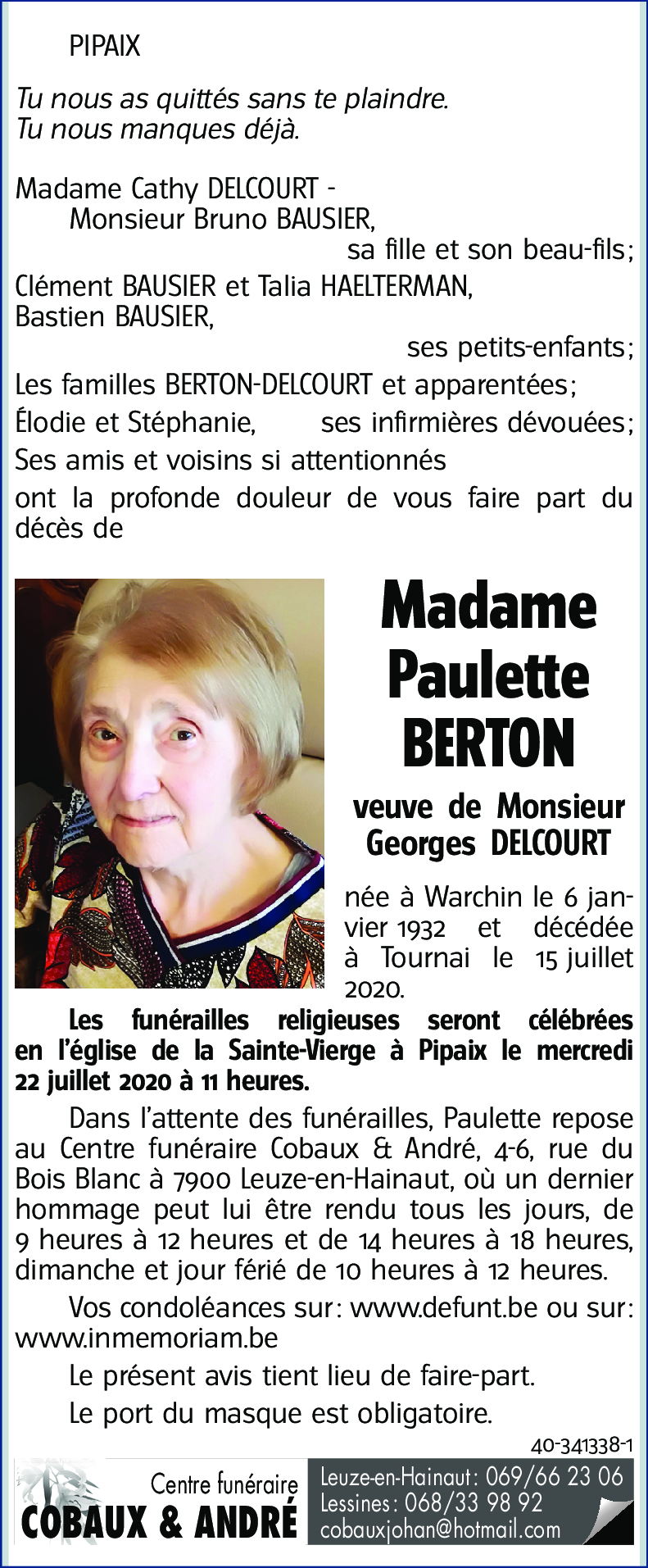 Paulette BERTON