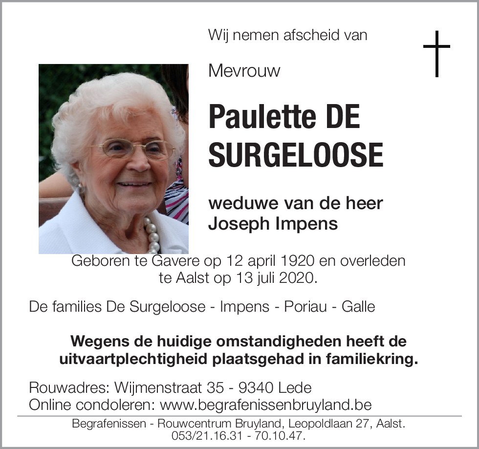 Paulette De Surgeloose