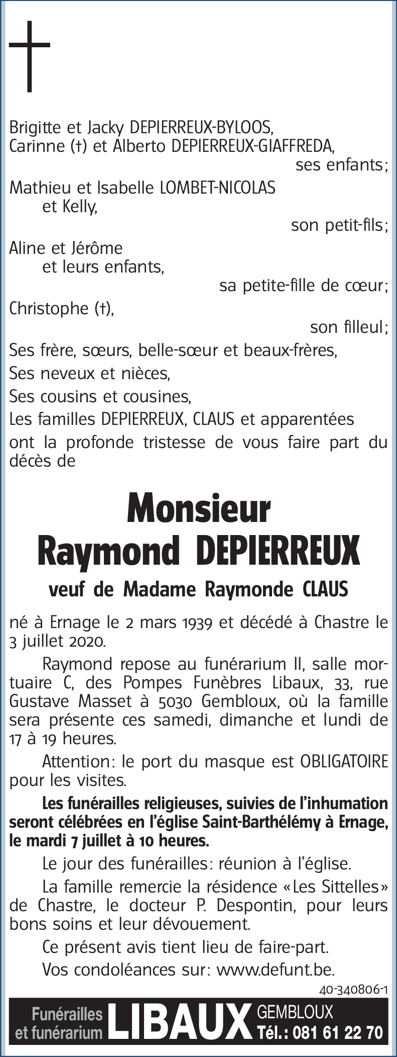 Raymond DEPIERREUX