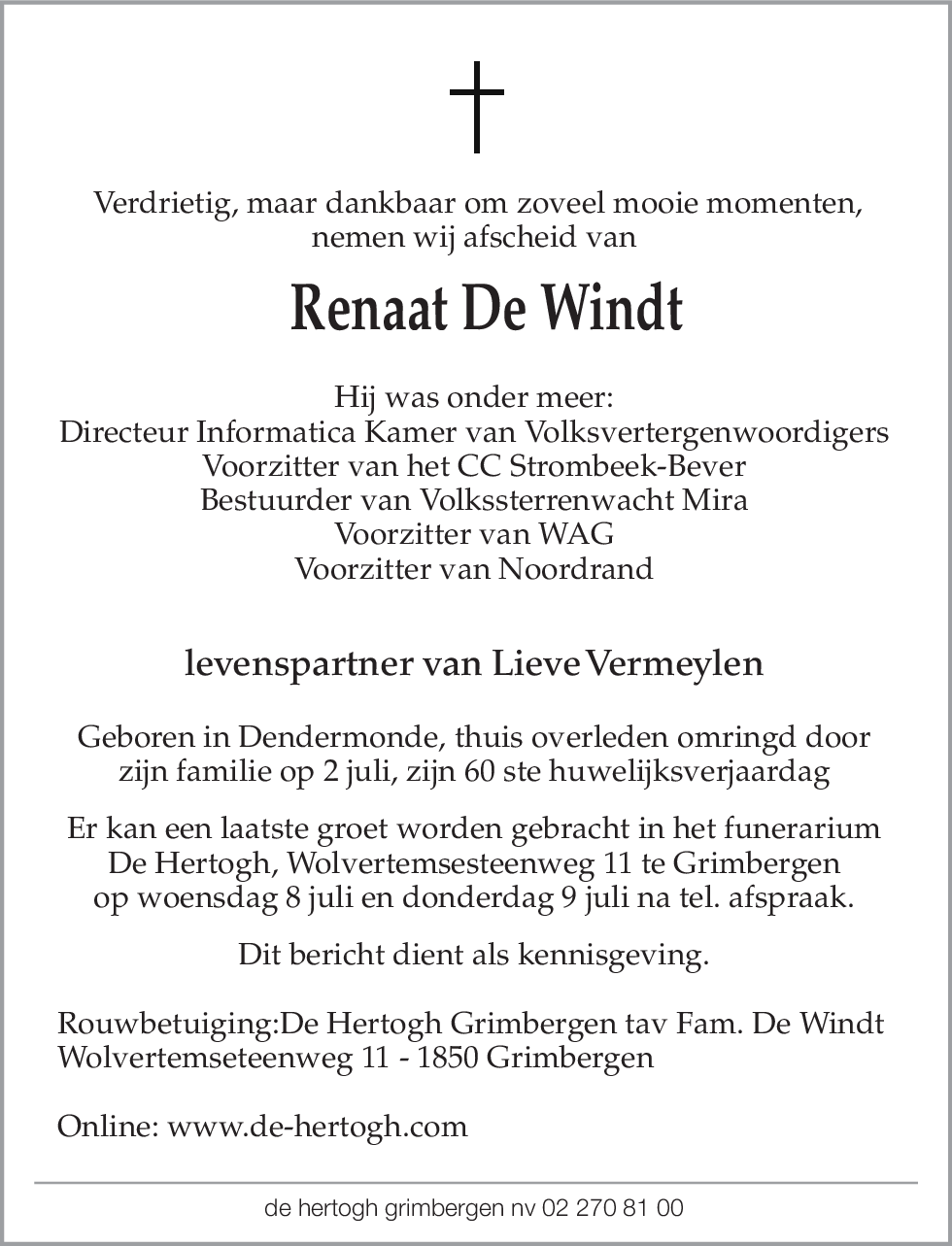 Renaat DE WINDT