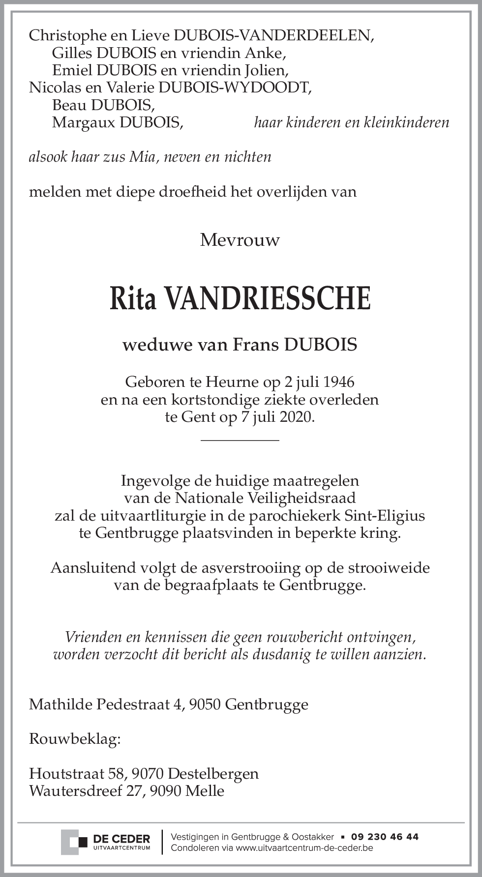 Rita VANDRIESSCHE