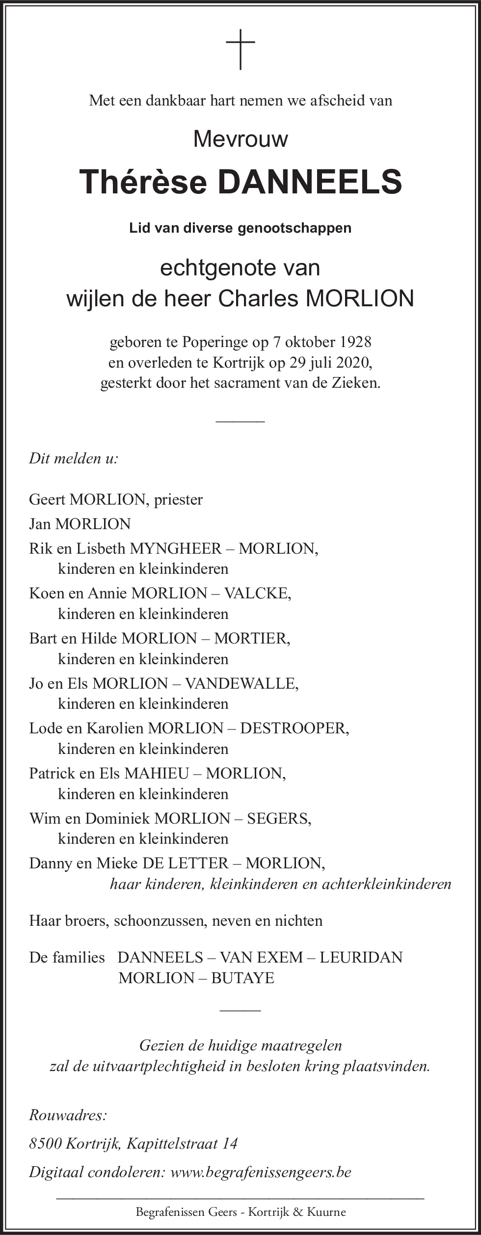 Thérèse Morlion - Danneels