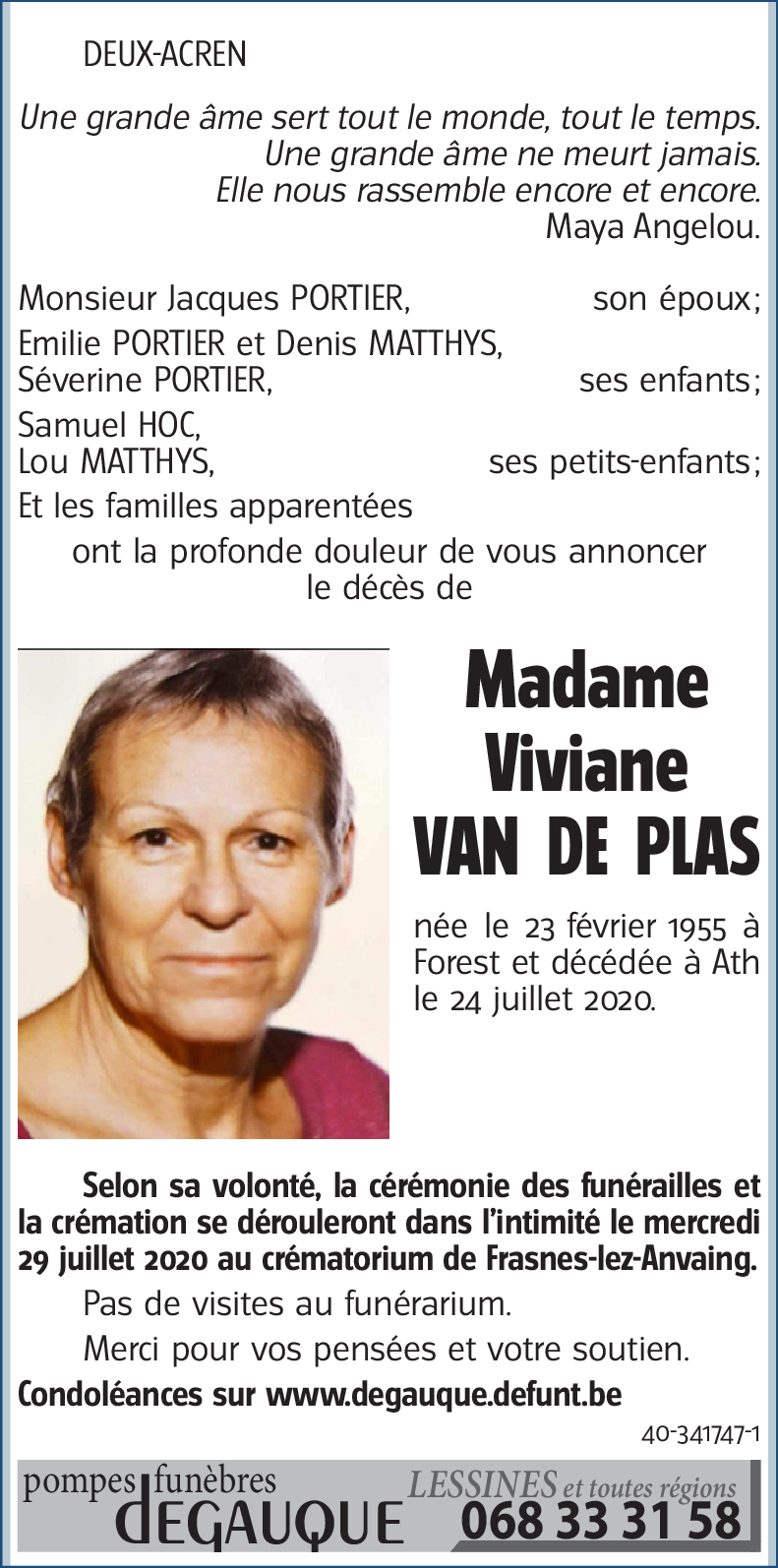 Viviane VAN DE PLAS