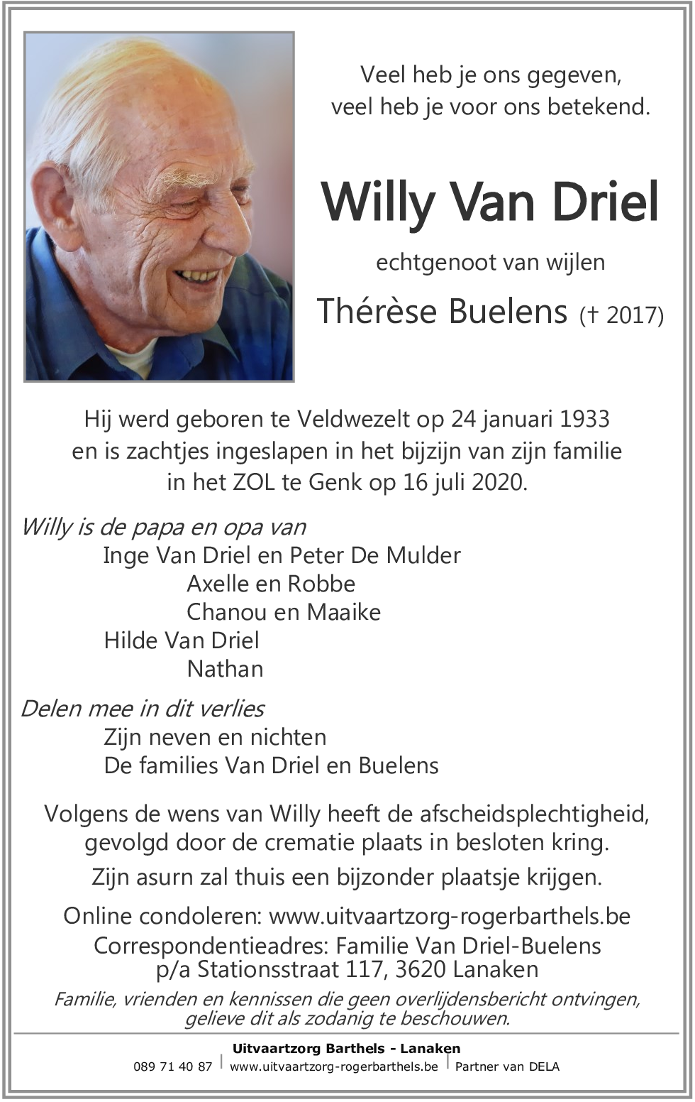 Willy Van Driel