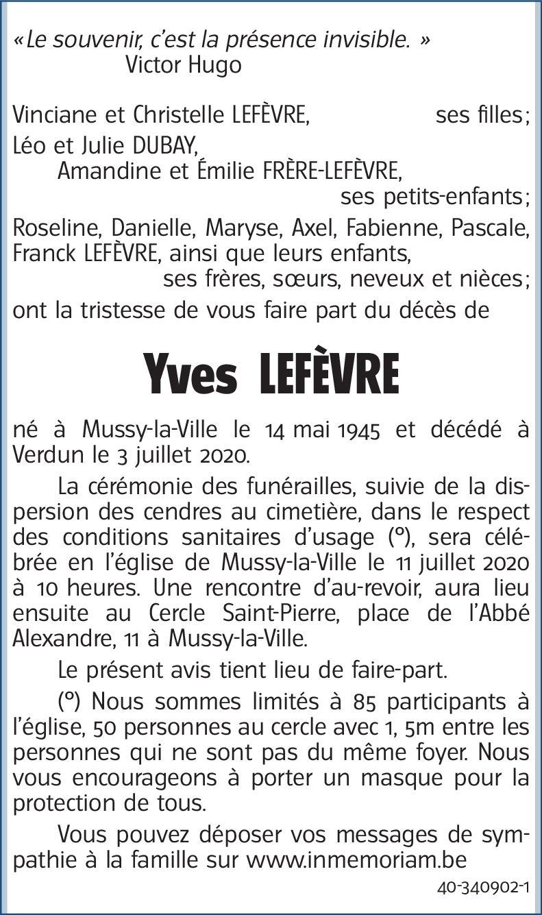 Yves LEFEVRE