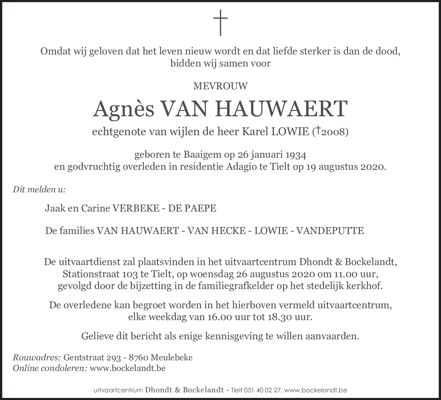 Agnès Van Hauwaert