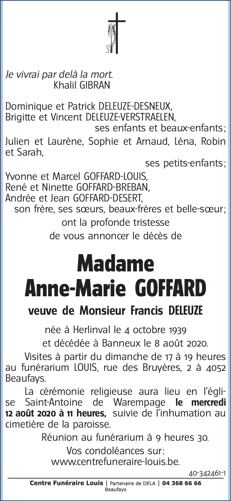 Anne-Marie GOFFARD