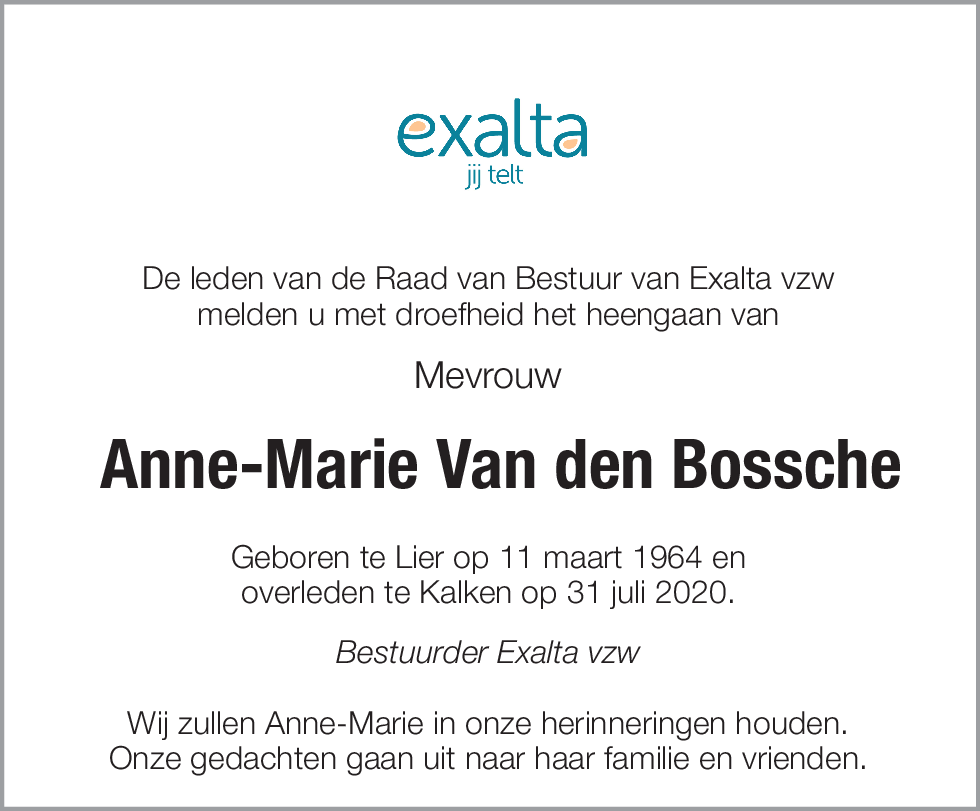 Anne-Marie Van den Bossche