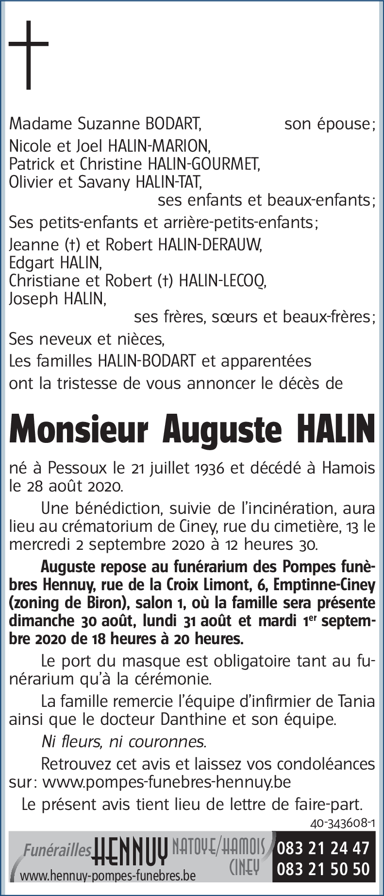 Auguste HALIN