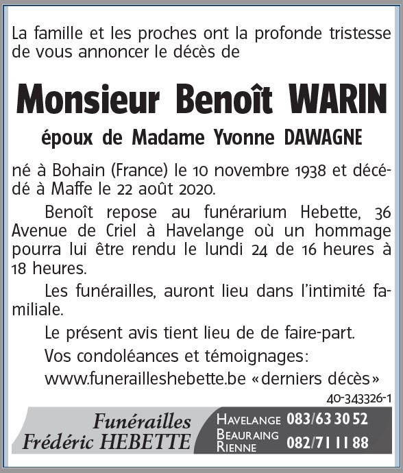 Benoît WARIN