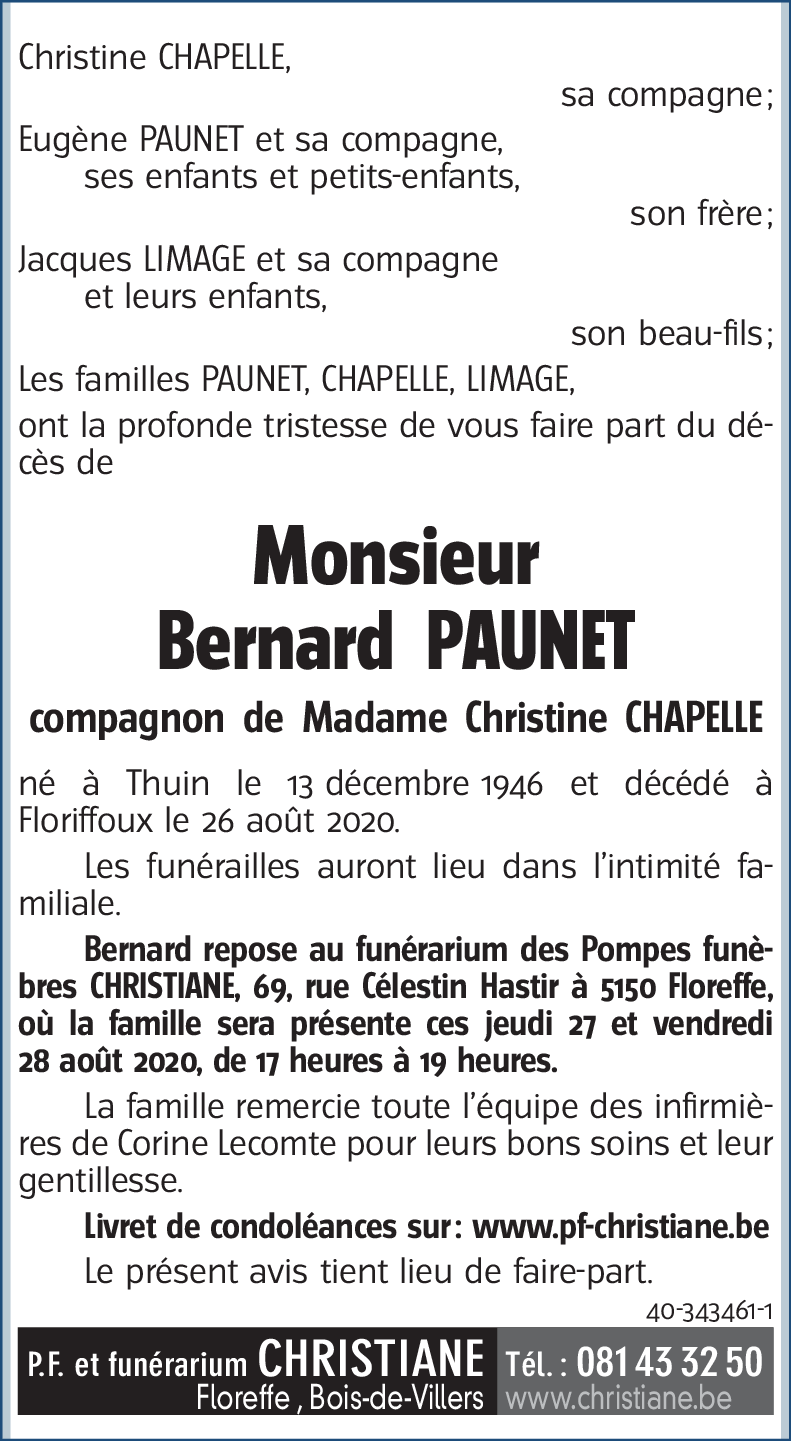 Bernard PAUNET