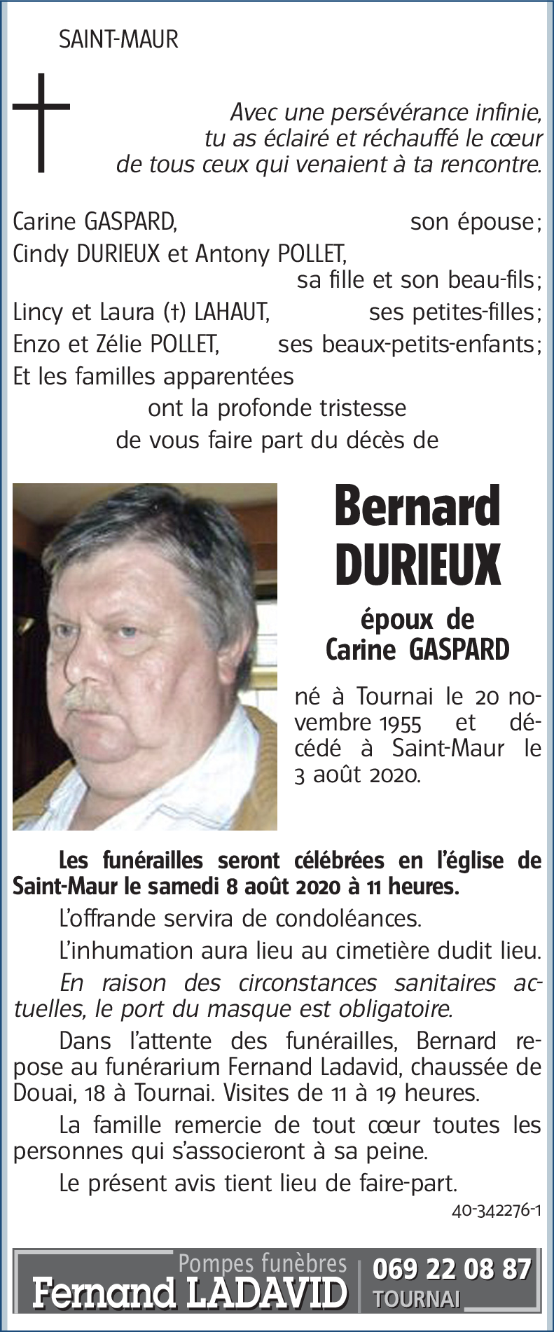 Bernard DURIEUX