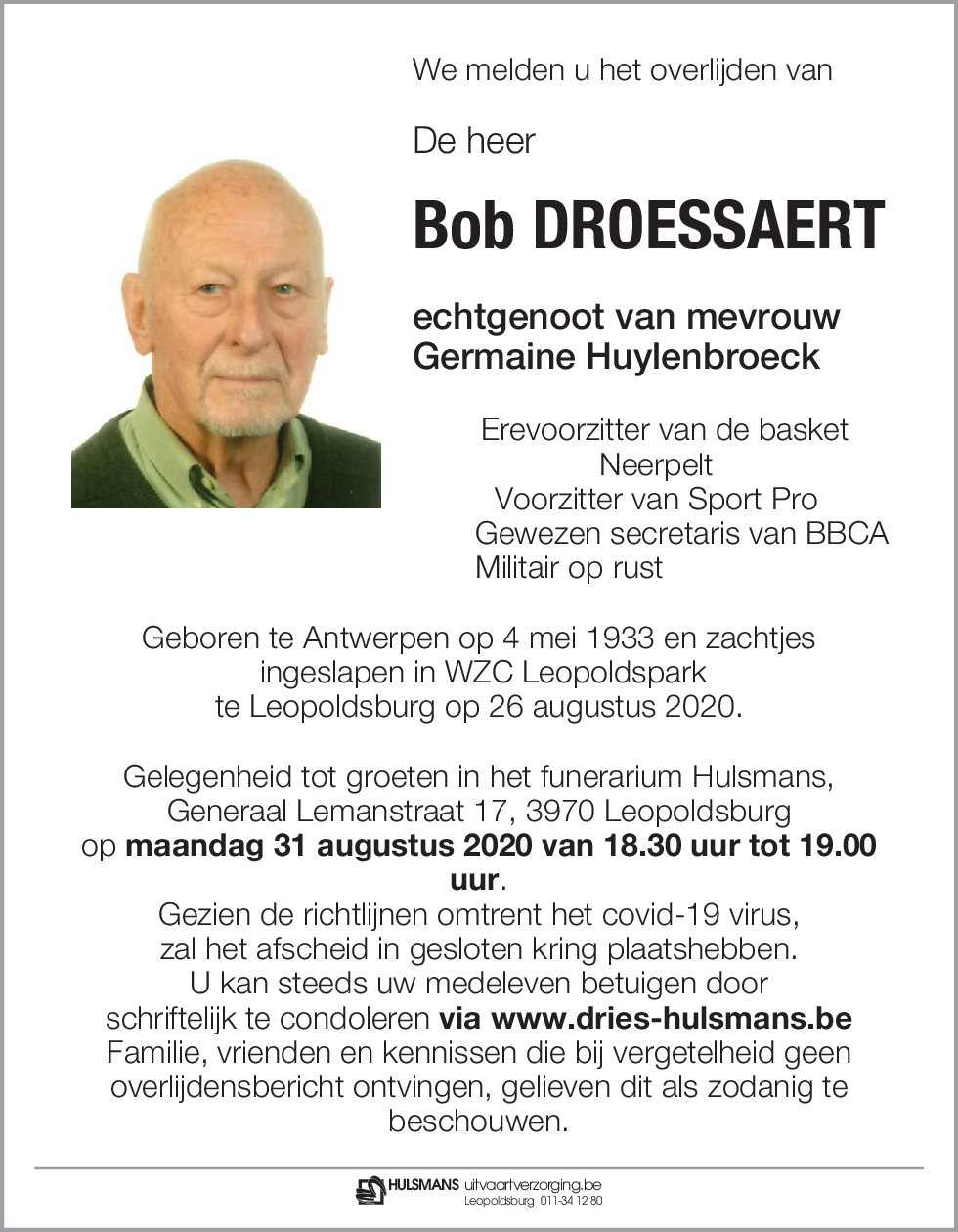 Bob Droessaert