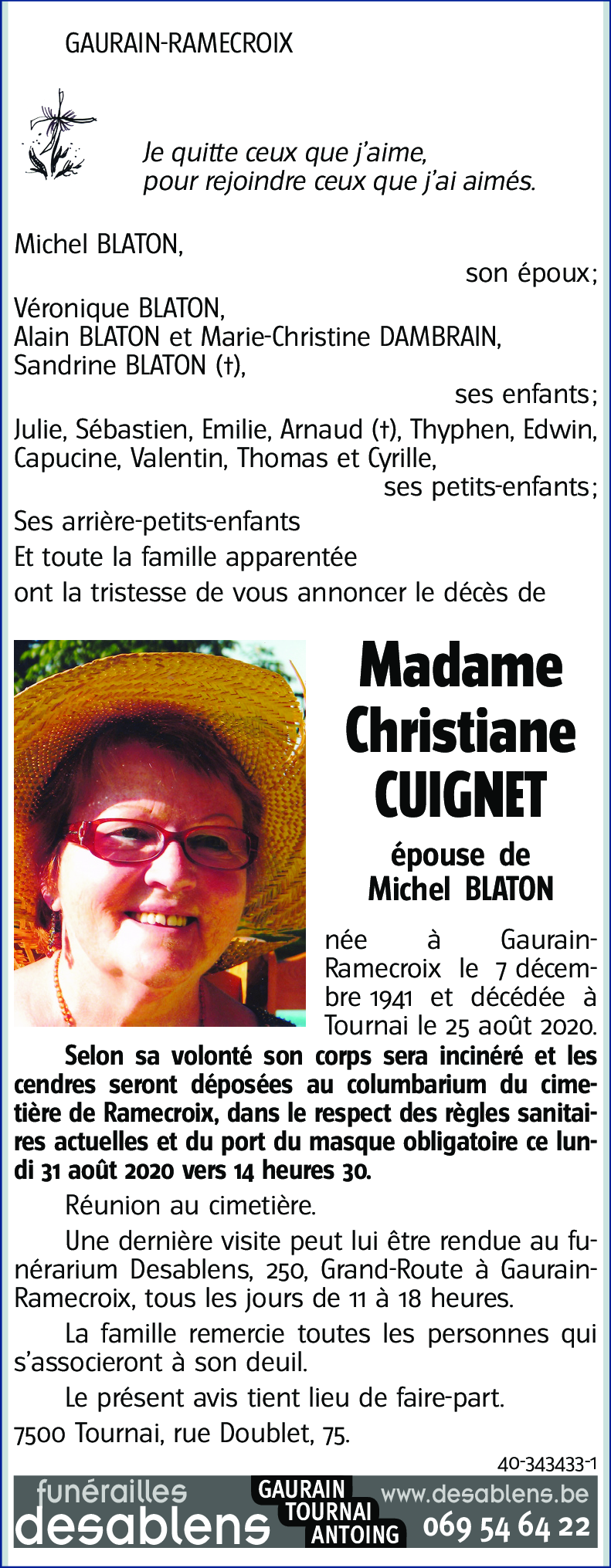 Christiane CUIGNET