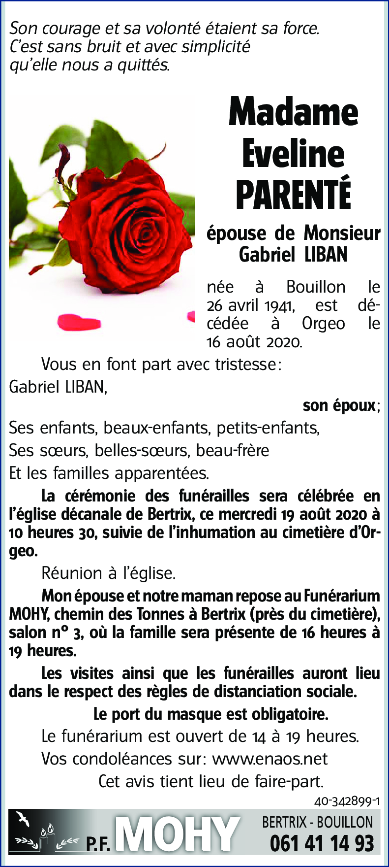 Eveline PARENTÉ