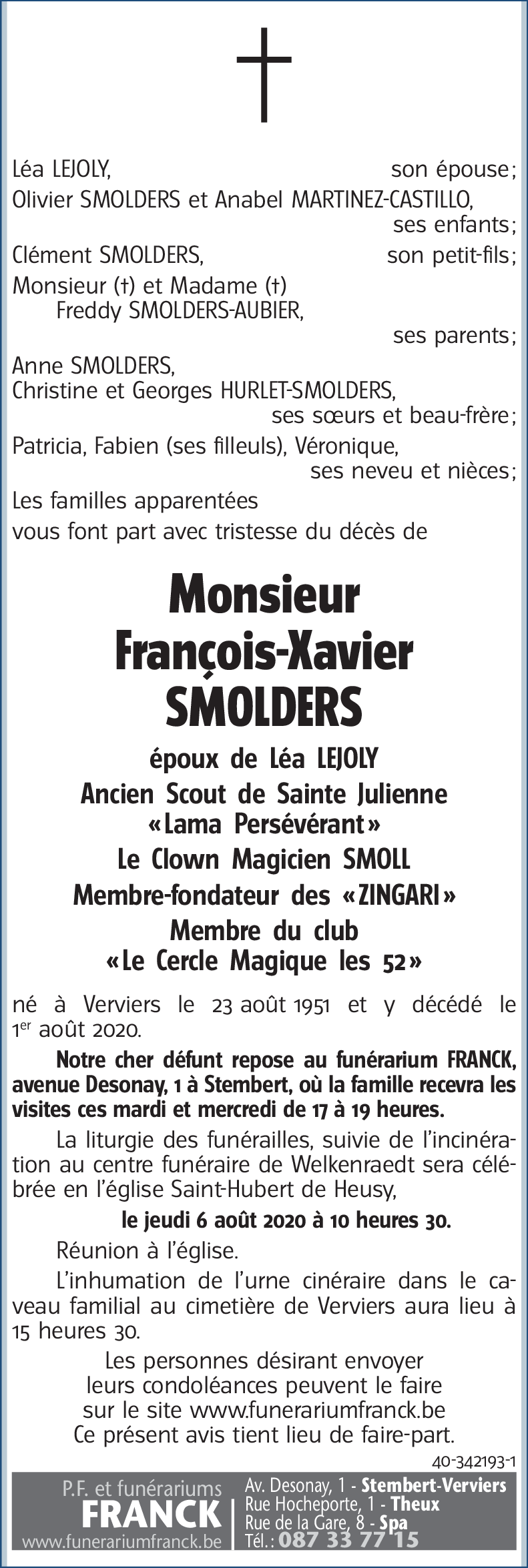 François-Xavier SMOLDERS