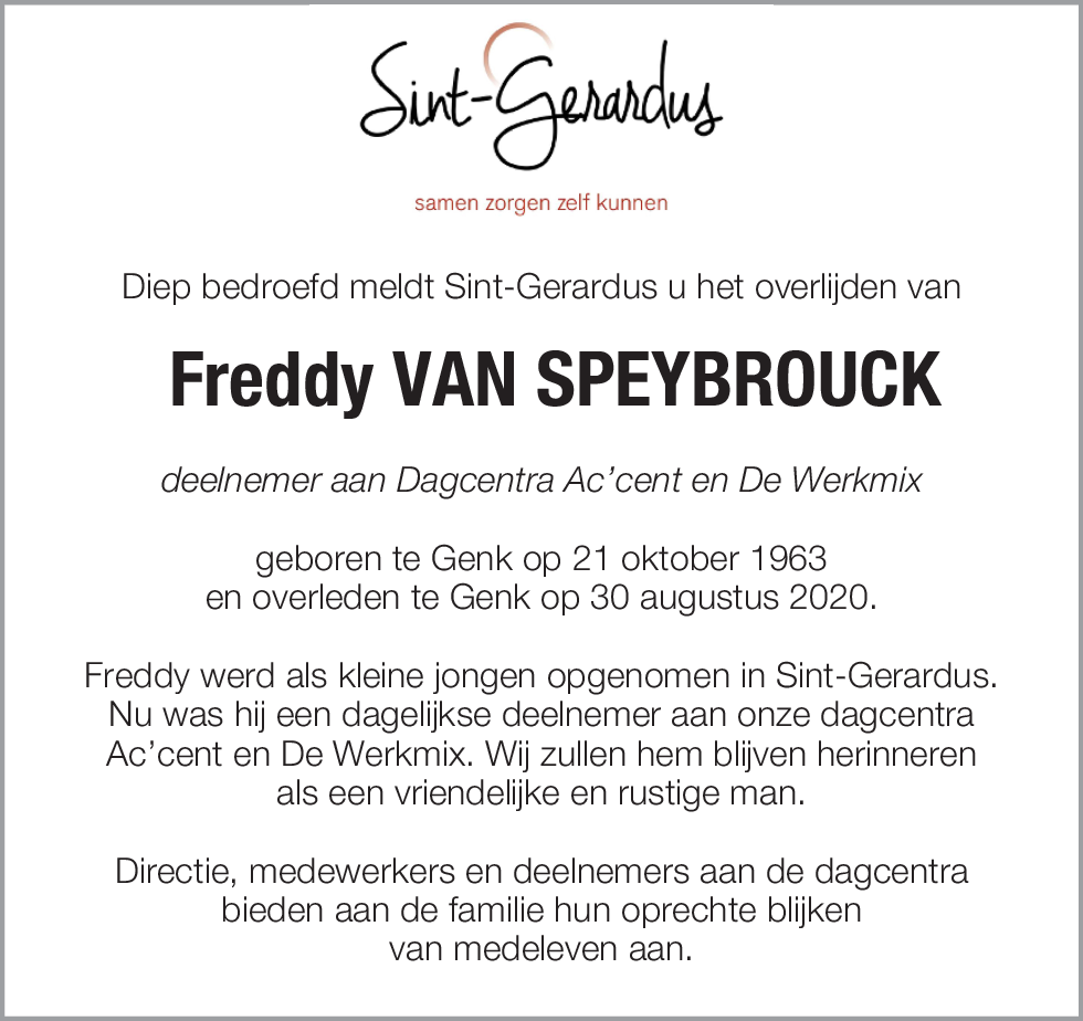 Freddy VAN SPEYBRROUCK