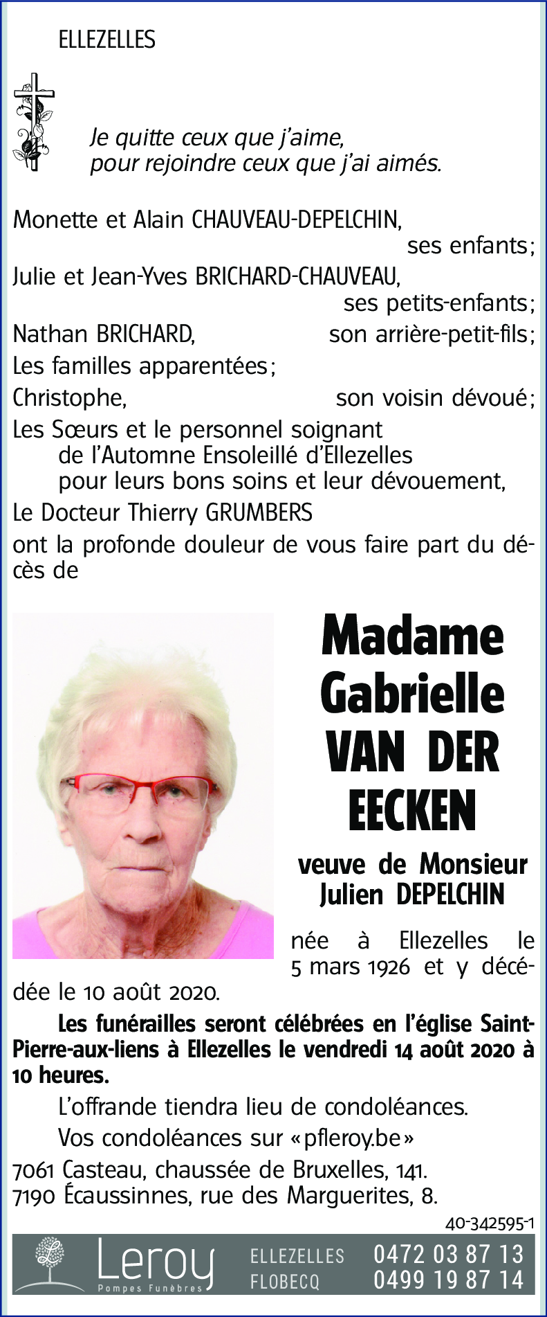 Gabrielle Van der Eecken