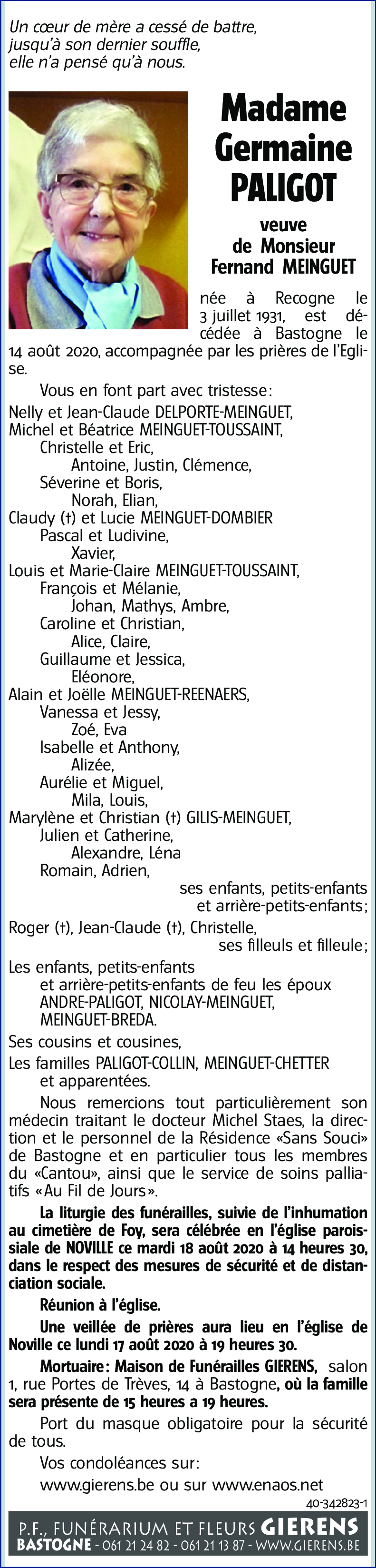 Germaine PALIGOT