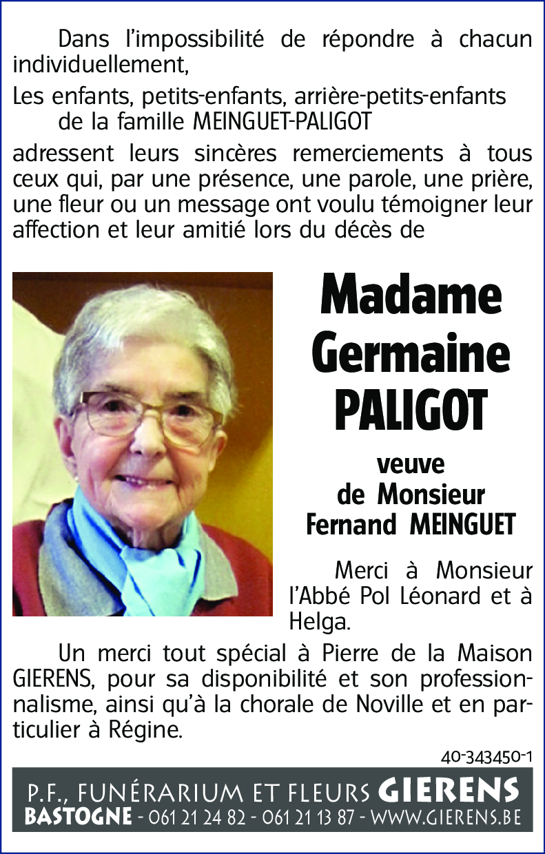 Germaine PALIGOT