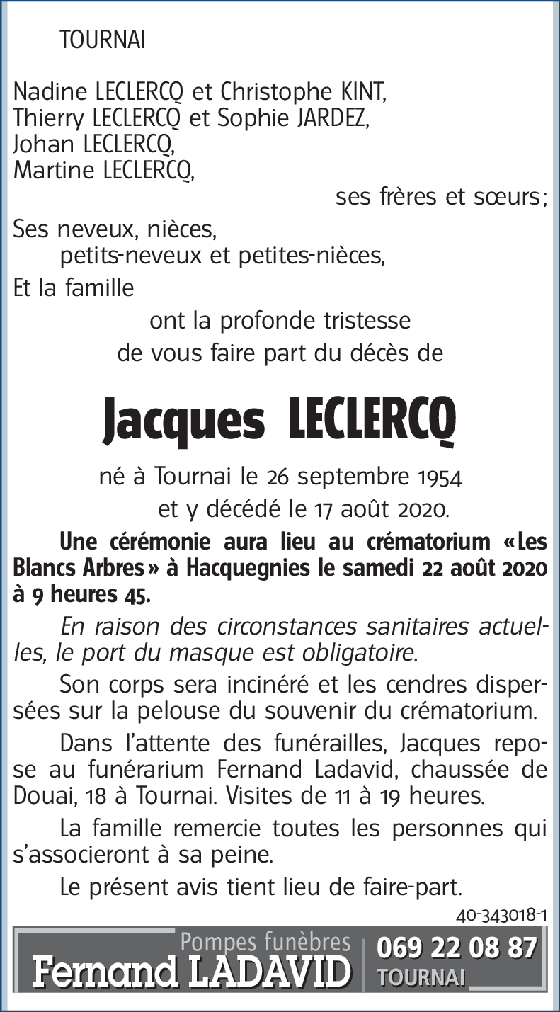 Jacques LECLERCQ