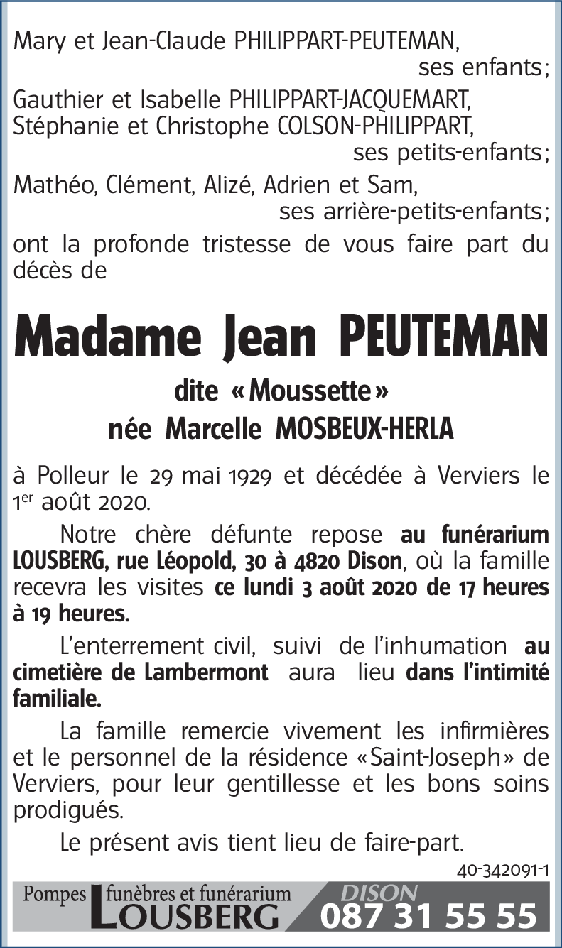 Jean PEUTEMAN