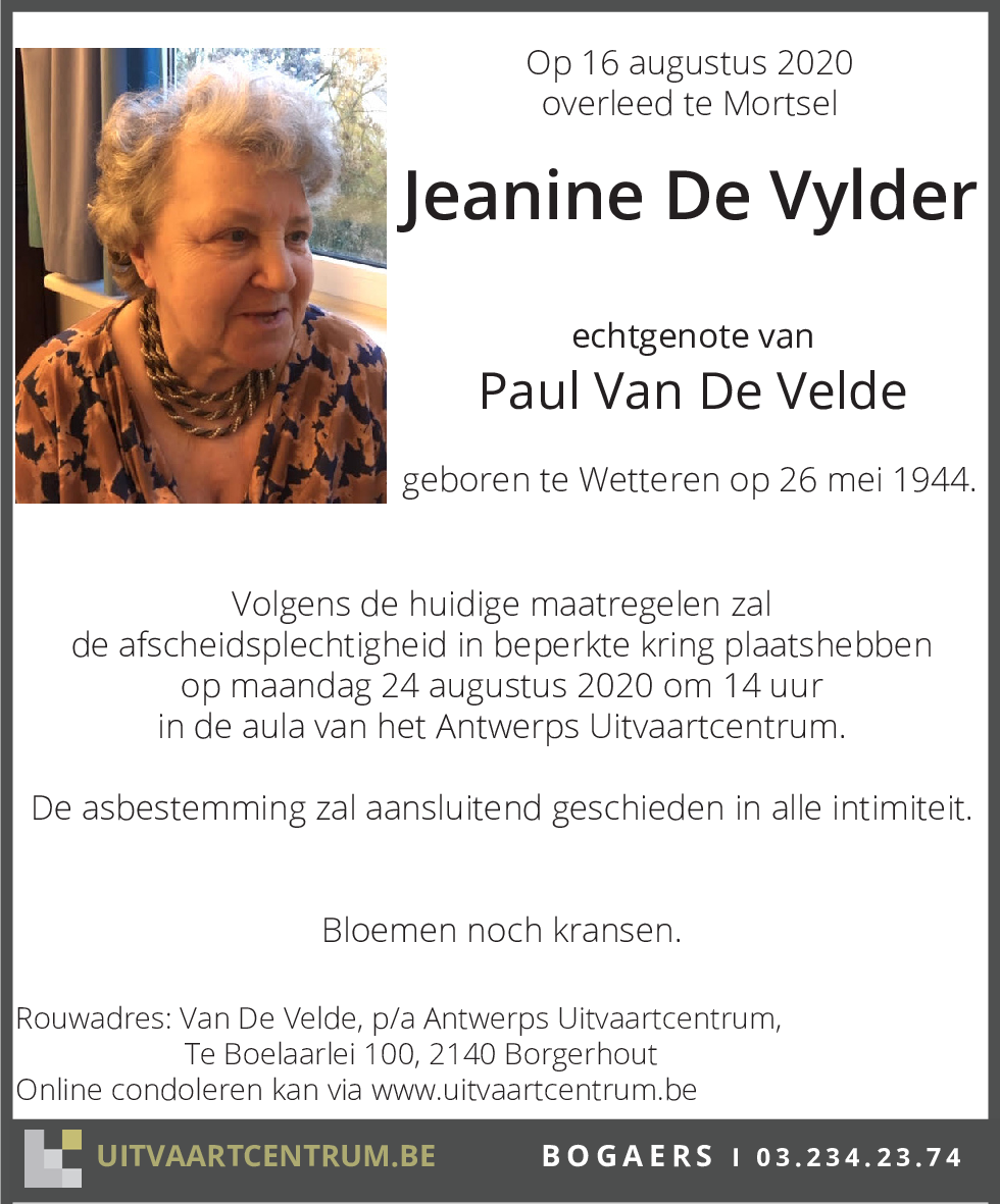 Jeanine De Vylder