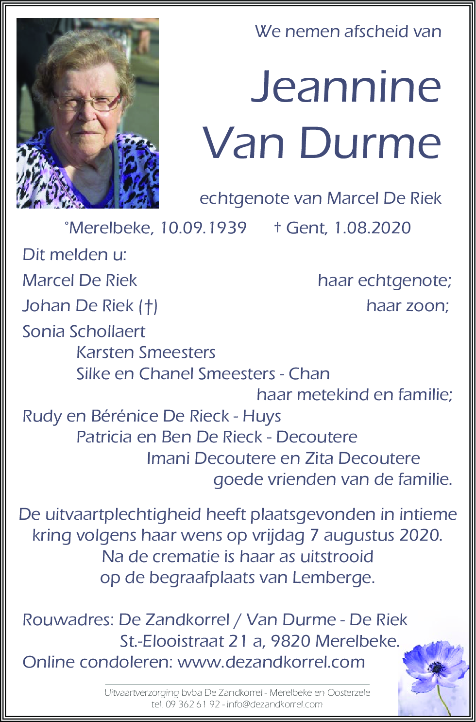 Jeannine Van Durme