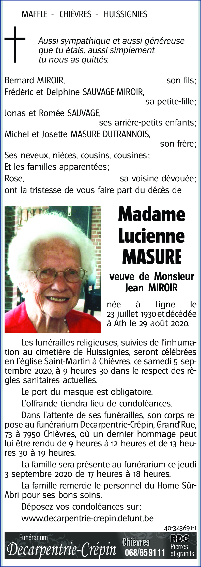 Lucienne MASURE