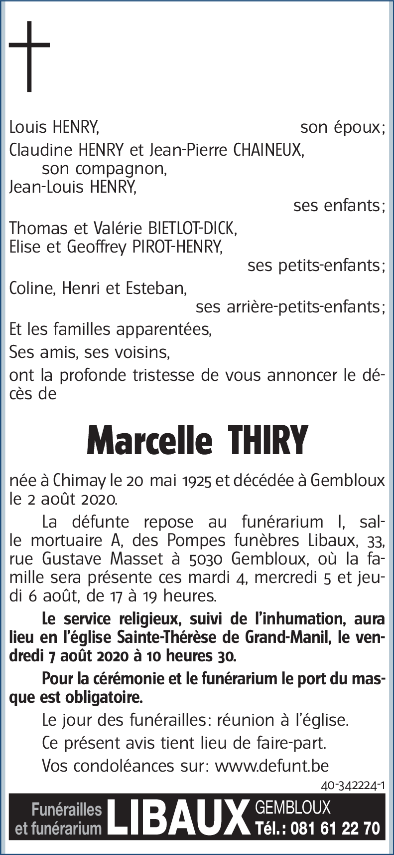 Marcelle THIRY