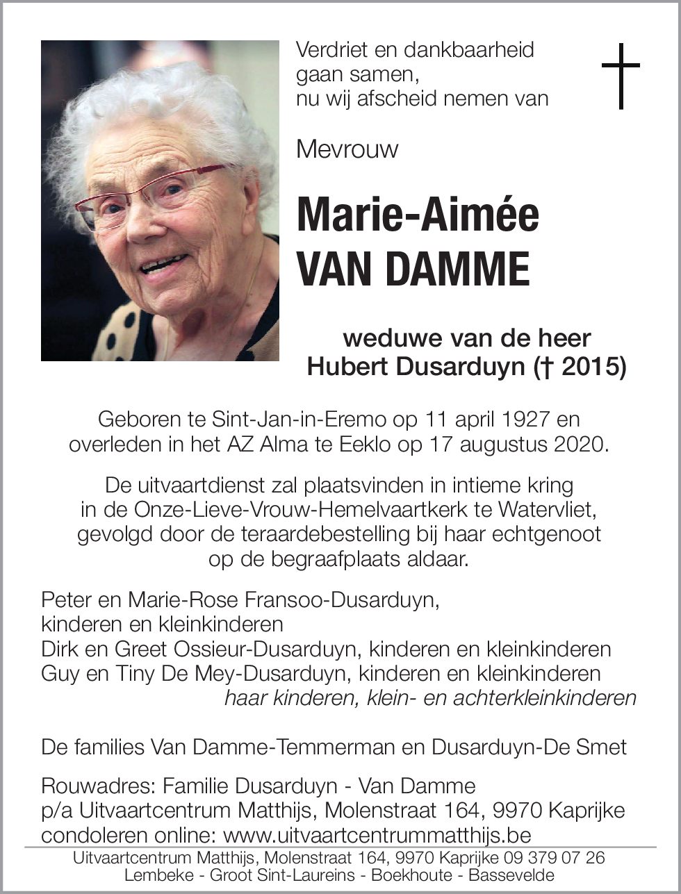 Marie-Aimée Van Damme