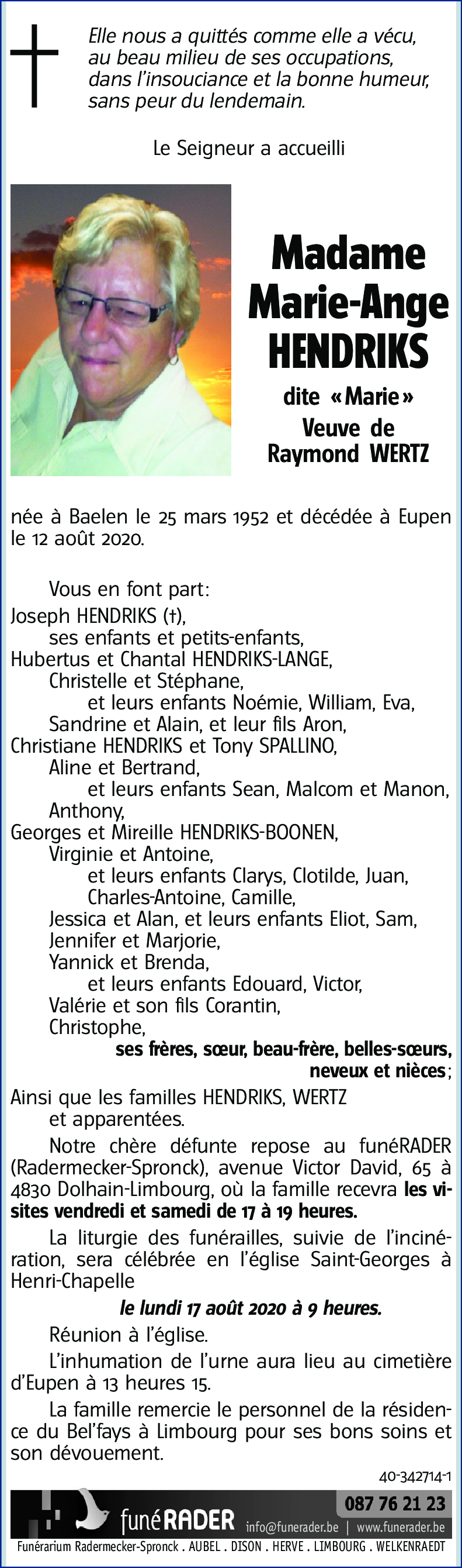 Marie HENDRIKS