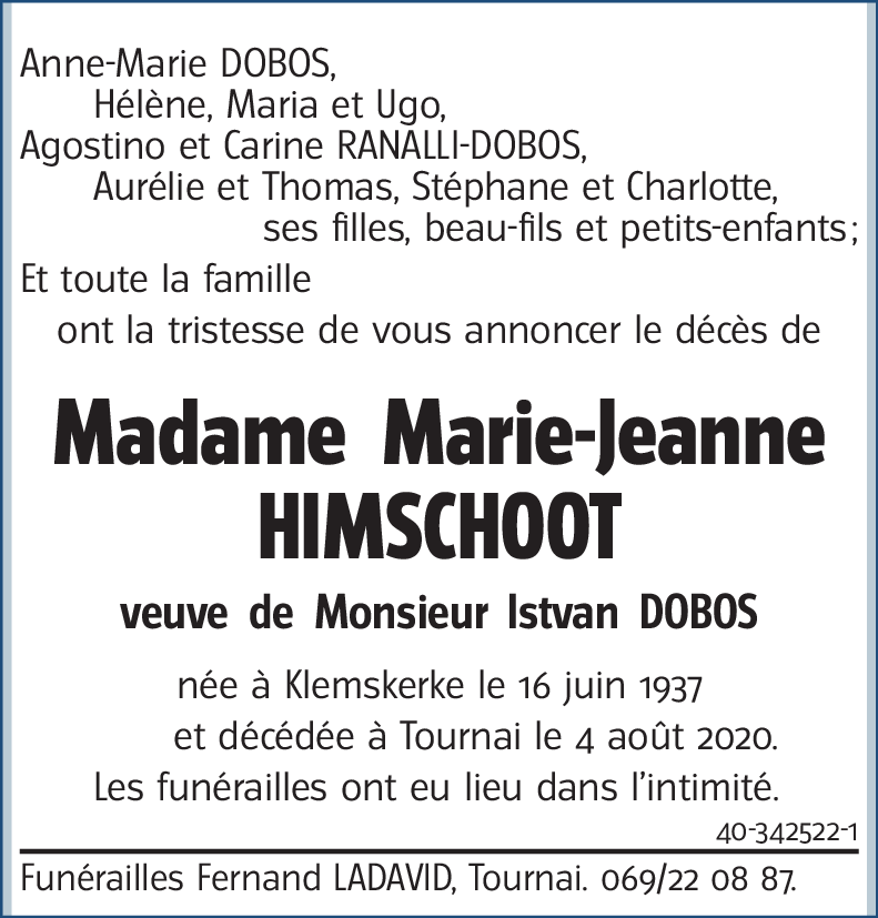 Marie-Jeanne HIMSCHOOT
