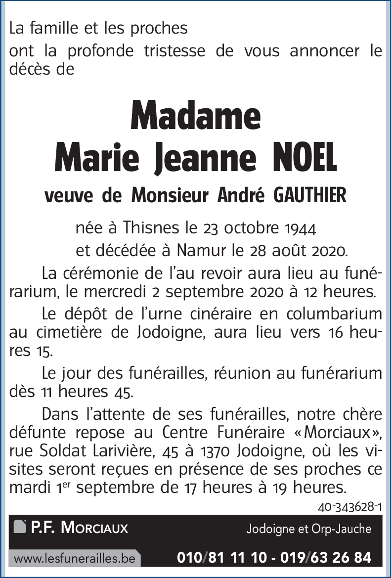 Marie Jeanne NOEL