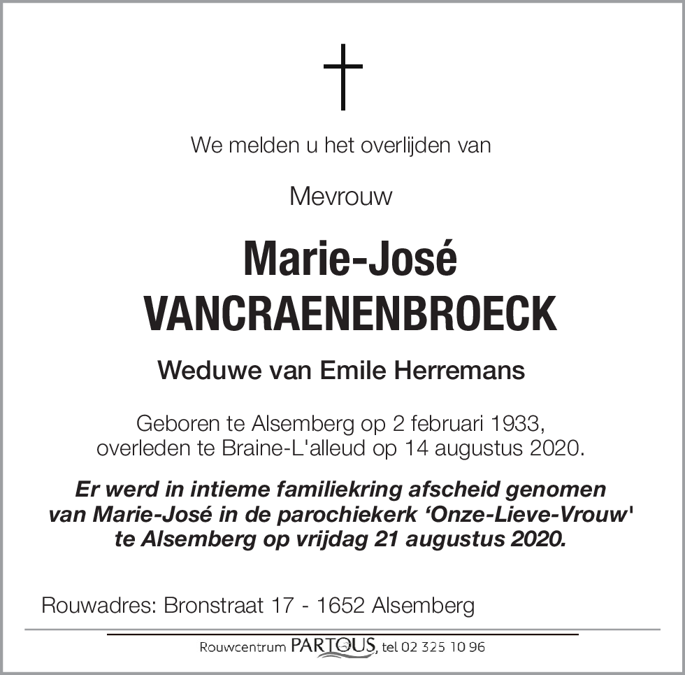 Marie-José Vancraenenbroeck