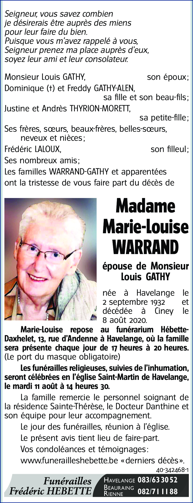 Marie-Louise WARRAND