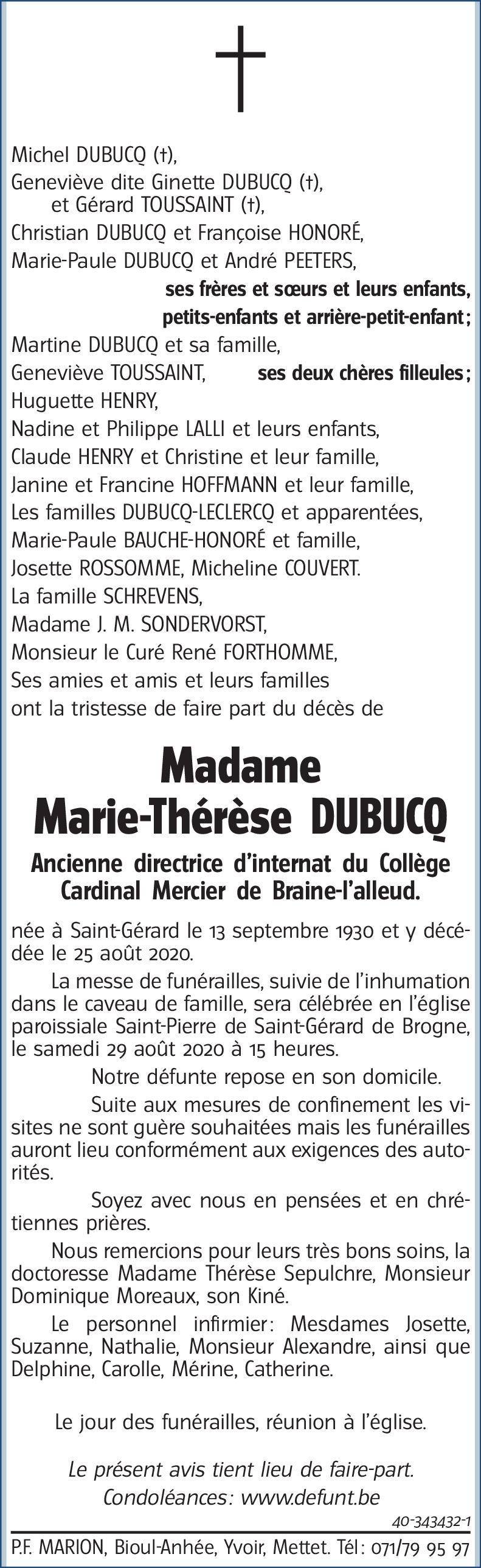 Marie-Thérèse Dubucq