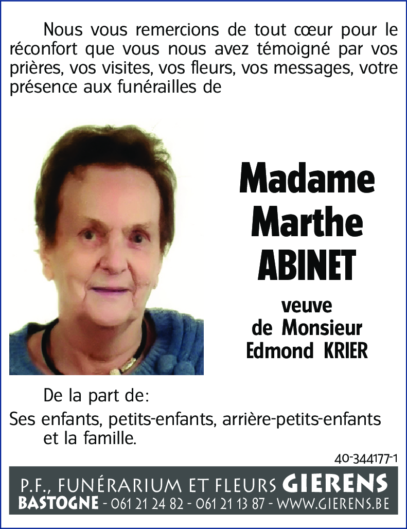 Marthe ABINET