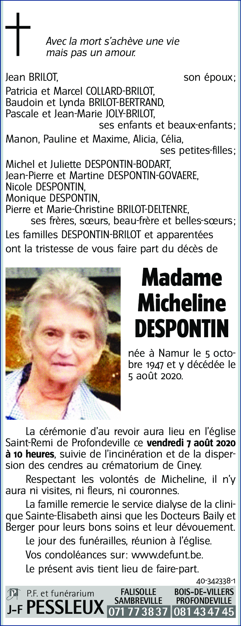 Micheline DESPONTIN