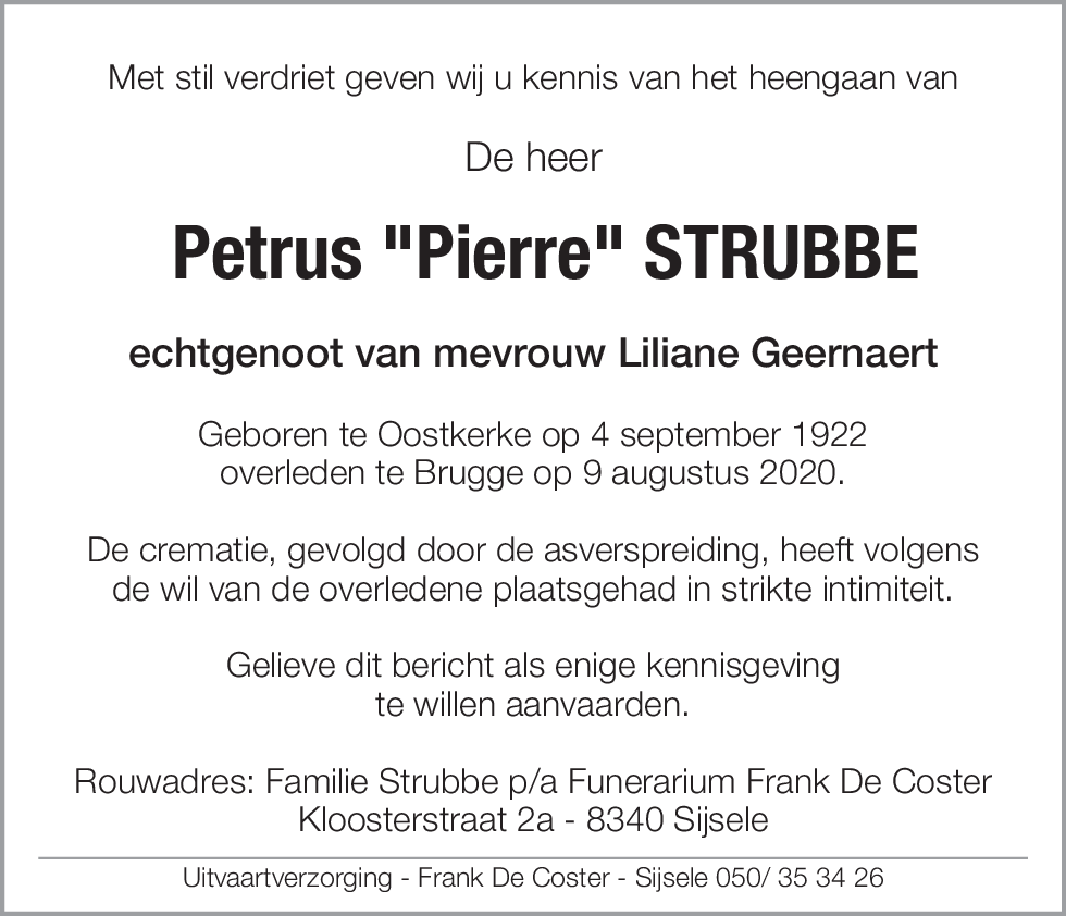 Petrus Strubbe
