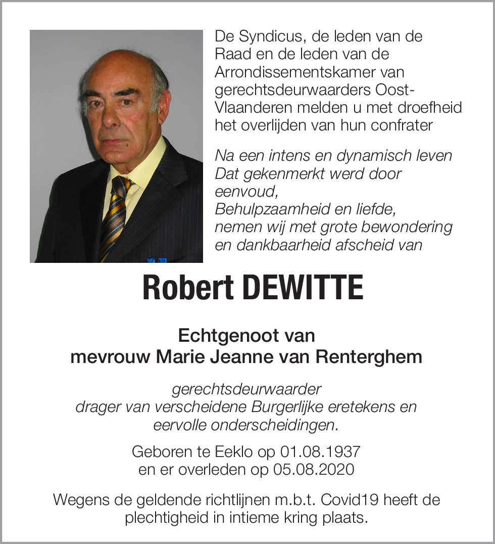 Robert DEWITTE