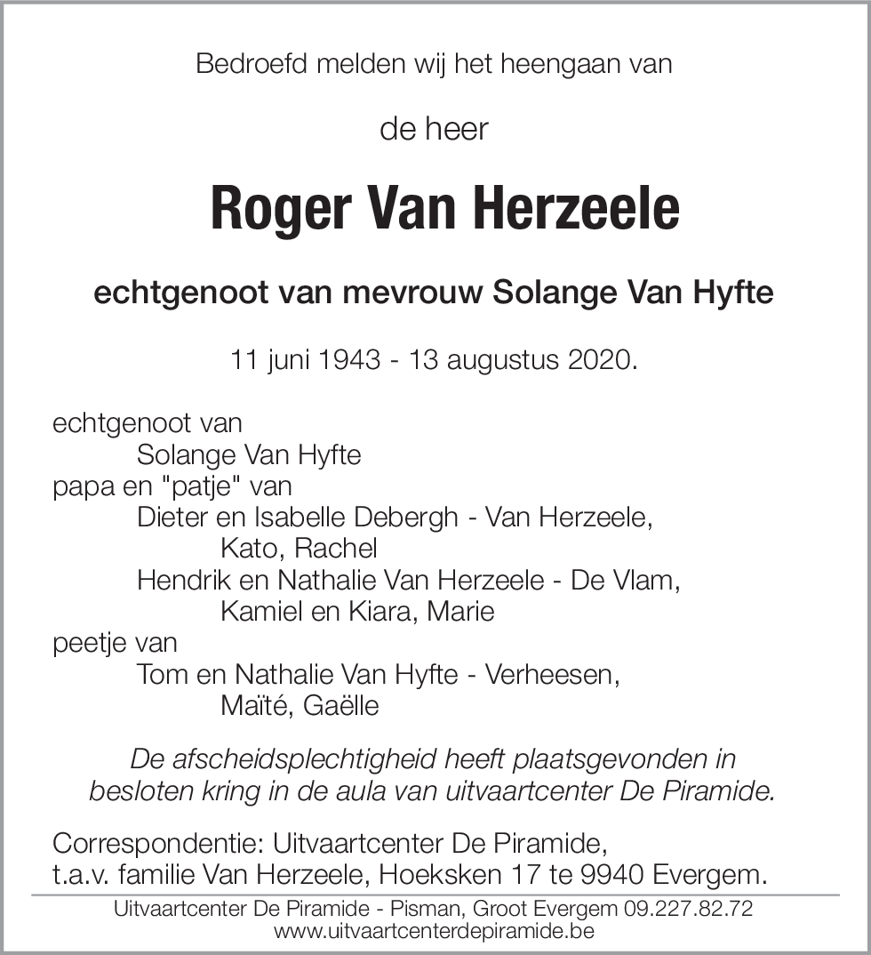 Roger Van Herzeele