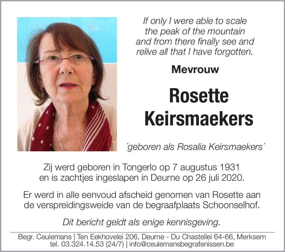 Rosalia Keirsmaekers